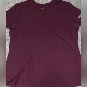 Women’s MedCouture Large Burgundy Scrub Top